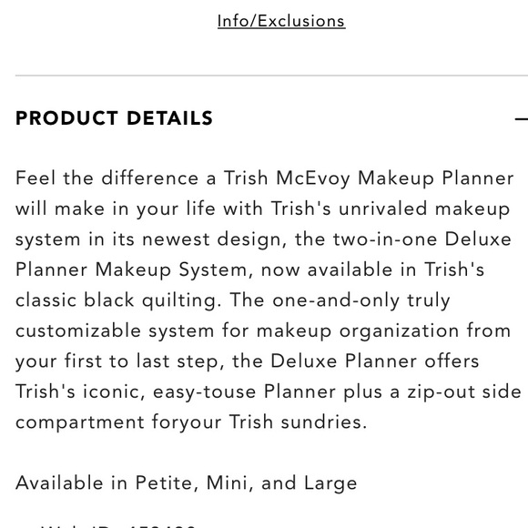 Trish Small Power Of Makeup Planner Trish McEvoy - Picture 9 of 13